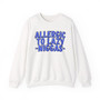 Allergic To Lazy Niggas - Sweatshirt (blue print)