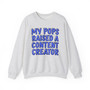 My Pops Raised A Content Creator (Blue Print) - Sweatshirt