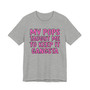 My Pops Taught Me To Keep It Gangsta T-shirt (pink print)