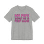 My Pops Taught Me To Peep Game T-shirt (pink print)