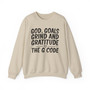 God Goals Grind And Gratitude The G Code Sweatshirt