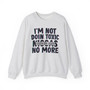 I'm Not Doin Toxic Niggas No More - Sweatshirt (blurred)