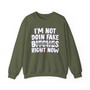 I'm Not Doin' Fake Bitches Right Now - Sweatshirt (blurred)