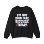 I'm  Not Doin' Fake Bitches Today - Sweatshirt (blurred)