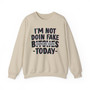 I'm  Not Doin' Fake Bitches Today - Sweatshirt (blurred)