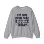 I'm  Not Doin' Fake Bitches Today - Sweatshirt (blurred)