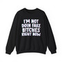 I'm Not Doin' Fake Bitches Right Now -  Sweatshirt 