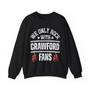 We Only Rock With Crawford Fans - Sweatshirt (hanging gloves)