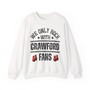 We Only Rock With Crawford Fans - Sweatshirt (hanging gloves)
