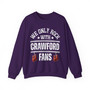 We Only Rock With Crawford Fans - Sweatshirt (hanging gloves)