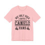 We Only Rock With Canelo Fans  T-shirt (white gloves)