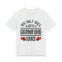 We Only Rock With Crawford Fans  T-shirt (glove bump)
