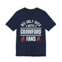 We Only Rock With Crawford Fans  T-shirt (hanging gloves)