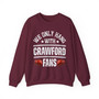  We Only Hang With Crawford Fans - Sweatshirt (glove bump)