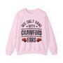  We Only Hang With Crawford Fans - Sweatshirt (glove bump)