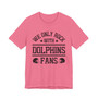 We Only Rock With Dolphins Fans  T-shirt