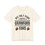 We Only Hang With Crawford Fans T-shirt (hanging gloves)