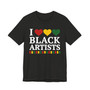 I Love Black Artists - Tee Shirt