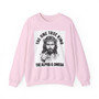 The One True King The Alpha & Omega (White Jesus) - Sweatshirt