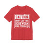 Caution Don't Let This Bookworm Fool Your Ass - Tshirt