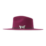 SOMBRERO FASHION DE LANA CABERNET