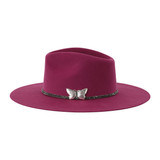 SOMBRERO FASHION DE LANA CABERNET