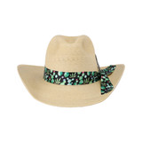 SOMBRERO  FASHION DE PALMA BLANCA PRICKLY PEAR