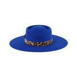 SOMBRERO FASHION DE LANA CHEETAH HEART