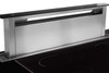 SDD2 L EMTC 880 - 88cm  Valentina Collection Downdraft Rangehood - Black Glass Fascia / Stainless Steel Trim