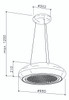 SILT 26W - 69cm Valentina Collection Island Pendant Rangehood - White