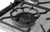 WHG758SC - 75cm 5 Burner Stainless Steel Gas Cooktop With High Powered Wok Burner