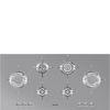 PXL6106AU - 100cm Linea 6 Burner Blade Flame Gas Cooktop - Stainless Steel