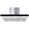 ACH12BBQB - Wall Mounted BBQ Rangehood - Stainless Steel / Black Glass