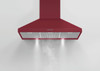 HC90PCR1 - 90cm Classic Pyramid Chimney Wall Rangehood - Red