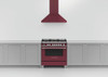 HC90PCR1 - 90cm Classic Pyramid Chimney Wall Rangehood - Red