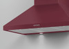 HC90PCR1 - 90cm Classic Pyramid Chimney Wall Rangehood - Red