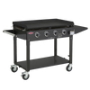 BD16640 - Discovery Clubman 4 Burner Mobile BBQ with Weatherproof Lid - Black