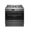 WFEP917DSD- 90cm Freestanding Cooker With 5 Gas Burners Including Wok Burner, Pyrolytic Cleaning - Dark Stainless Steel