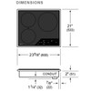 ICBCI243TFS - 60cm Transitional Induction 3 Zone Cooktop - Stainless Steel Trim