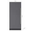 ICBIC36RIDLH - 651L Integrated Designer Column Fridge with Internal Water Dispenser, Left Hinge Ready