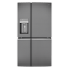 WQE6870BA - 680L 4 Door French Door Fridge, Ice & Water - Dark Stainless Steel (Ex Display Only)