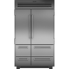ICBPRO4850 - 922L Built-In PRO Side By Side 6 Door Multi Drawer Refrigerator with Auto Ice-Maker - Stainless Steel