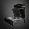 CPV615NR - 15cm Dolce Stil Novo Vacuum Drawer - Black Glass / Copper Trim