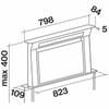 F8DD90B1-EW1000 - 90cm Designer Series Downdraft with External Wall Motor - Stainless Steel / Black Glass