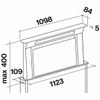 F8DD12S1-EW1000 - 120cm Designer Series Downdraft with External Wall Motor - Stainless Steel