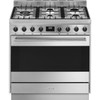 CS95GMXNA1 - 90cm Classic Freestanding Oven with 5 Gas Burner Cooktop, Includes Wok Burner - Stainless Steel