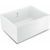 SCSH600WH - Shaws Shaker Single Bowl 600 Handcrafted Fireclay Sink - White