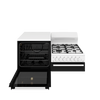 WDG112WC - Left Hand Elevated NatGas Freestanding Cooker, Seperate Grill, Electronic Ignition - White