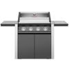 BMG1641DA - Discovery 1600 Series Dark 4 Burner BBQ & Trolley with Side Burner & Grills - Graphite