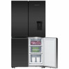 RF605QZUVB1 - 538L Quad Door Refrigerator with Ice & Water - Matte Black Glass